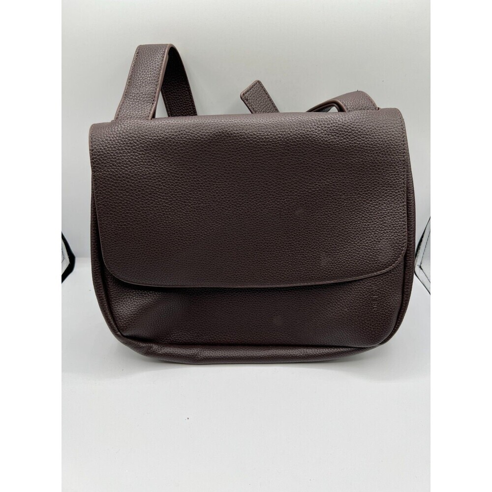 The Row Brown Pebbled Leather Messenger Crossbody Shoulder Bag Italy